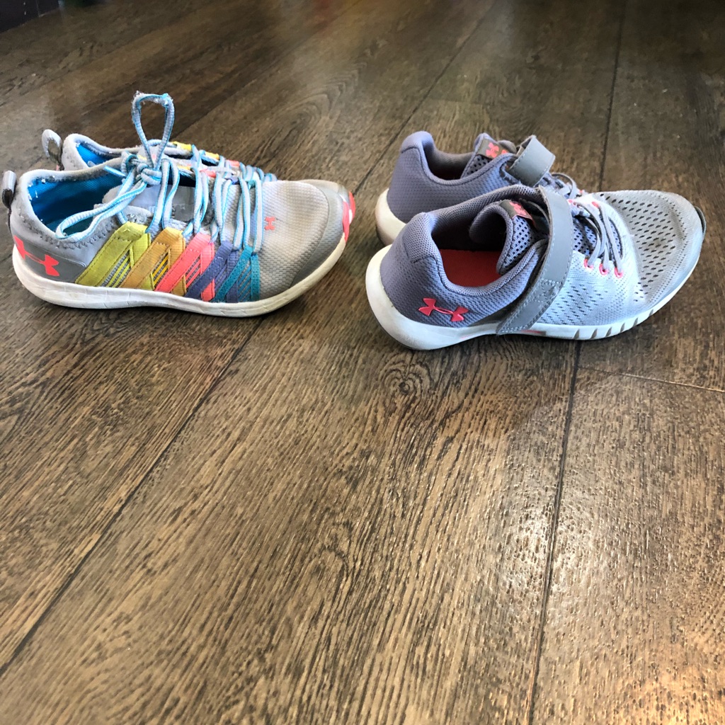 2 Pair Of Girls Under Armour Sneakers